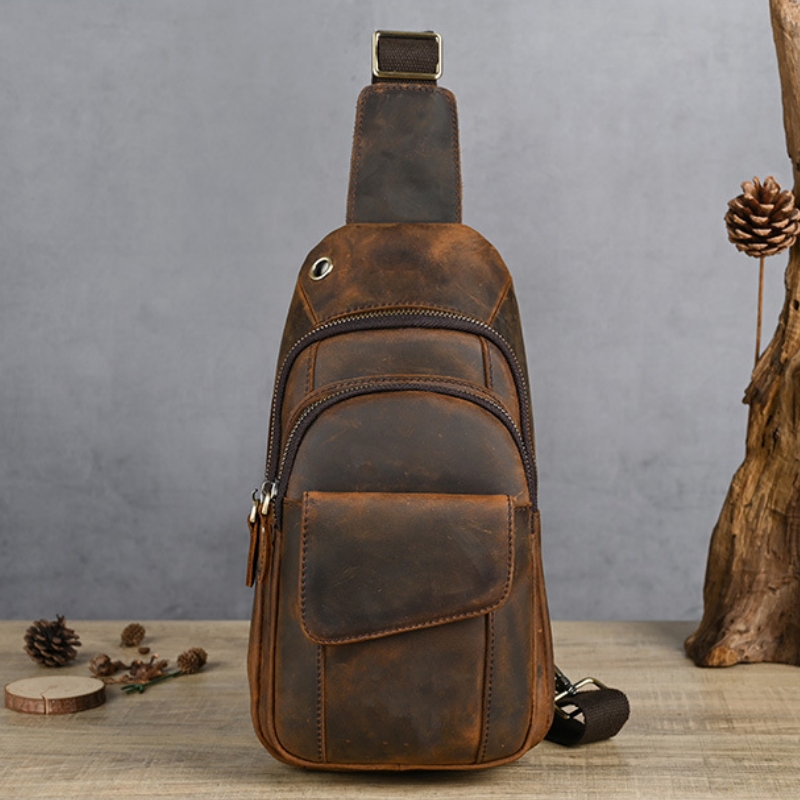Luxury Bags Vintage - حقيبة صدر رجالية فاخرة متعددة الوظائف