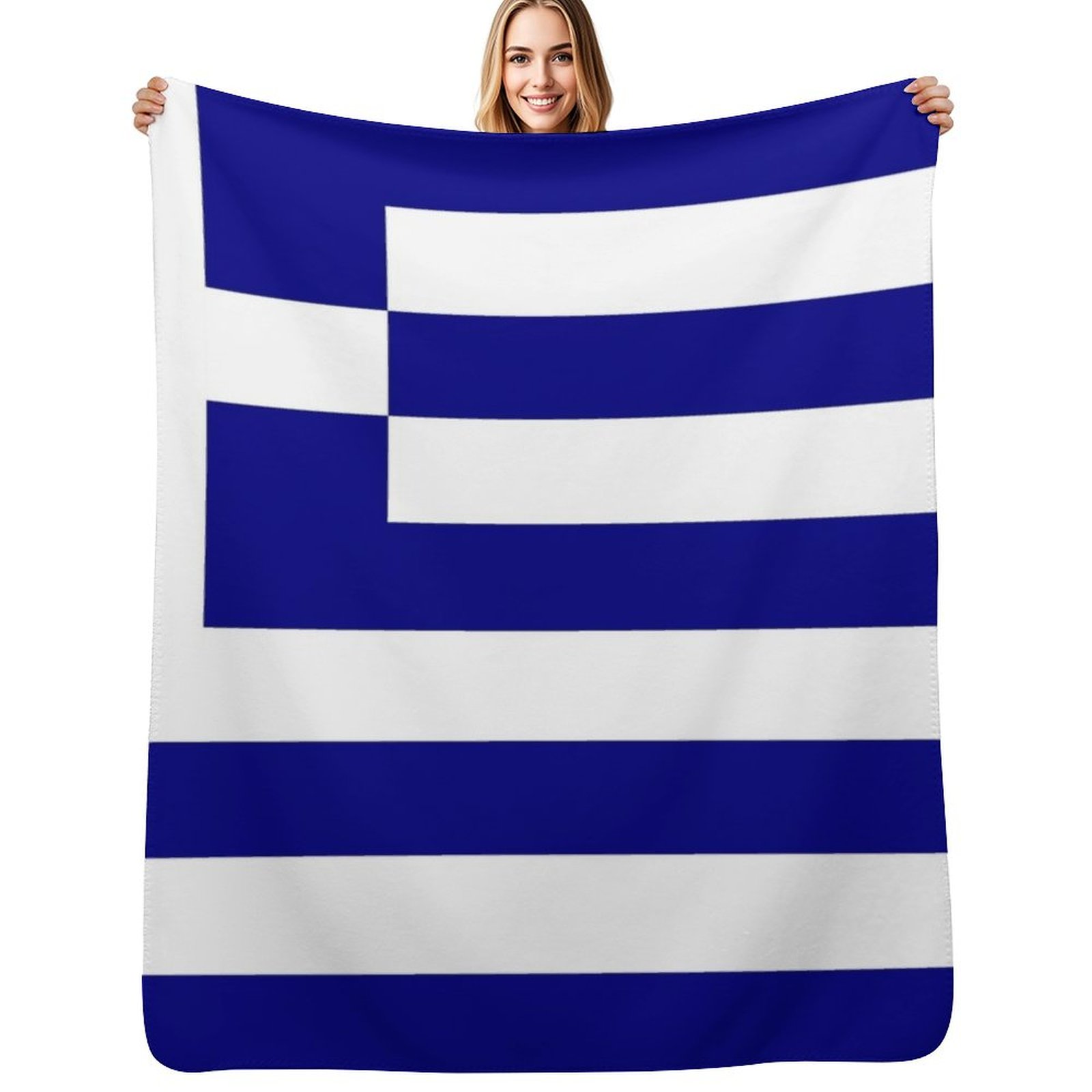 Luxury Bags Greece - بطانية مزينة بعلم اليونان، كيس نوم،