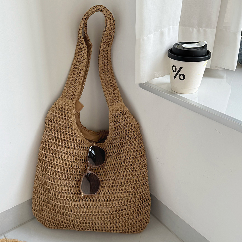 Luxury Beach Bags Ysl - موضة الروطان حقائب كتف المرأة المنسوجة