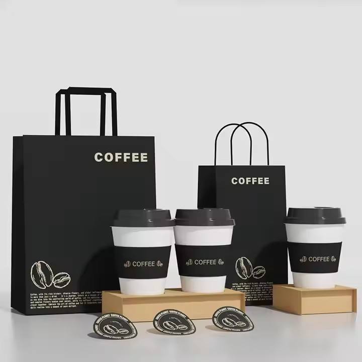 Luxury Bags Logo - أكياس ورقية بيضاء فاخرة مقاومة للماء