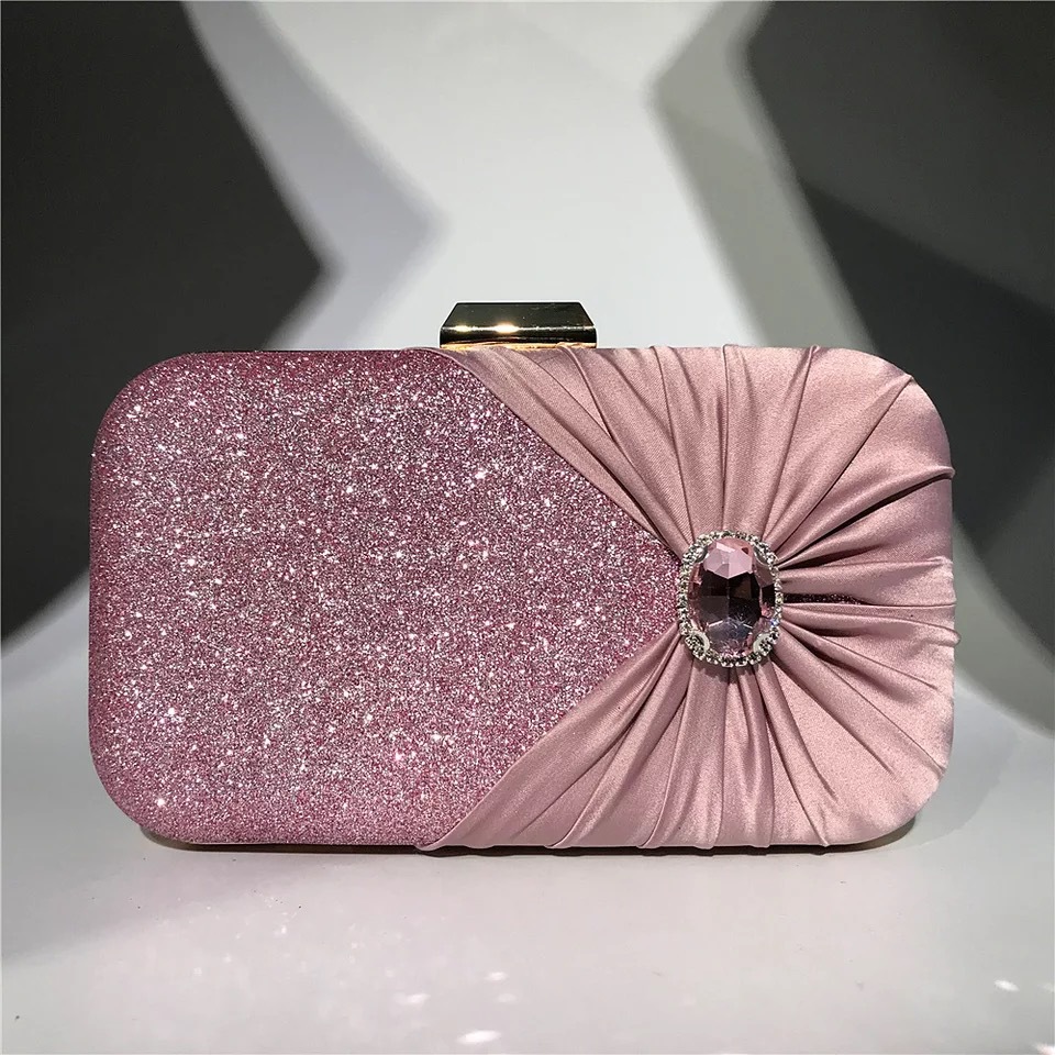 Luxury Bags Green - حقائب سهرة فضية فاخرة من الكريستال