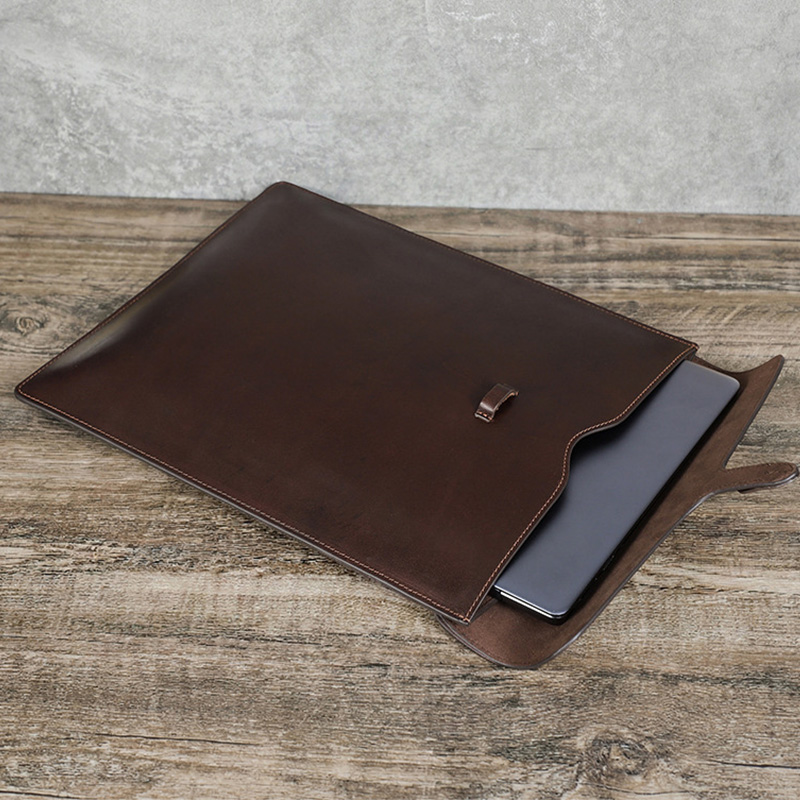Briefcase Leather Slim - حافظة لابتوب من الجلد الطبيعي الأصيل