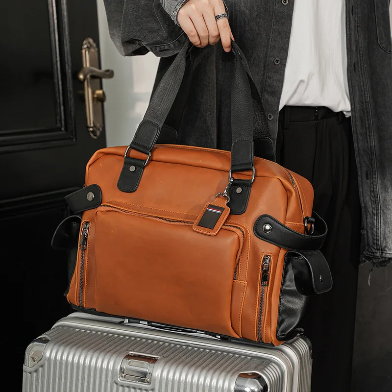 Luxury Bags Office - العصرية حقيبة كتف رجالية ريترو فاخر