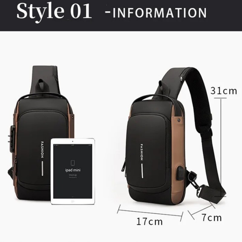 حقيبة صدر جديدة للرجال حقيبة ك - مراجعة Luxury Bags Sling وسعره