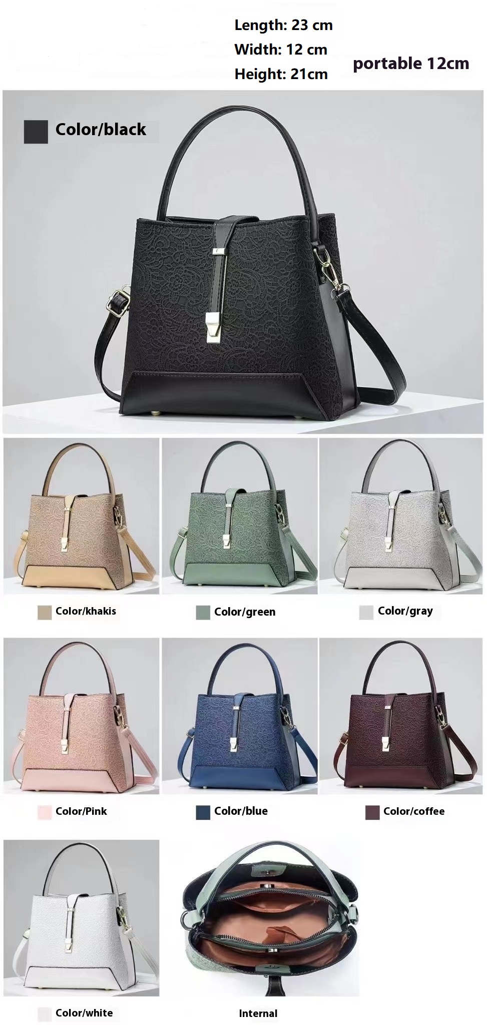 جديد فاخر حمل حقيبة جلدية أنيق - مراجعة Luxury Bags Office وسعره