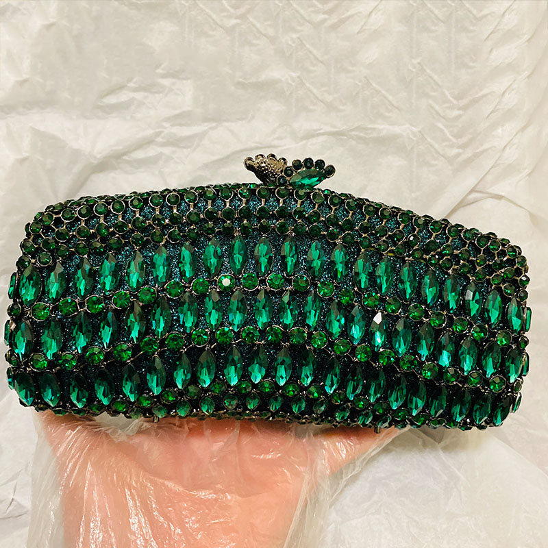 الفاخرة الأخضر حجر الراين مساء - مراجعة Luxury Bags Green وسعره