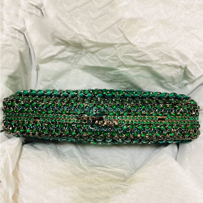 الفاخرة الأخضر حجر الراين مساء - مراجعة Luxury Bags Green وسعره