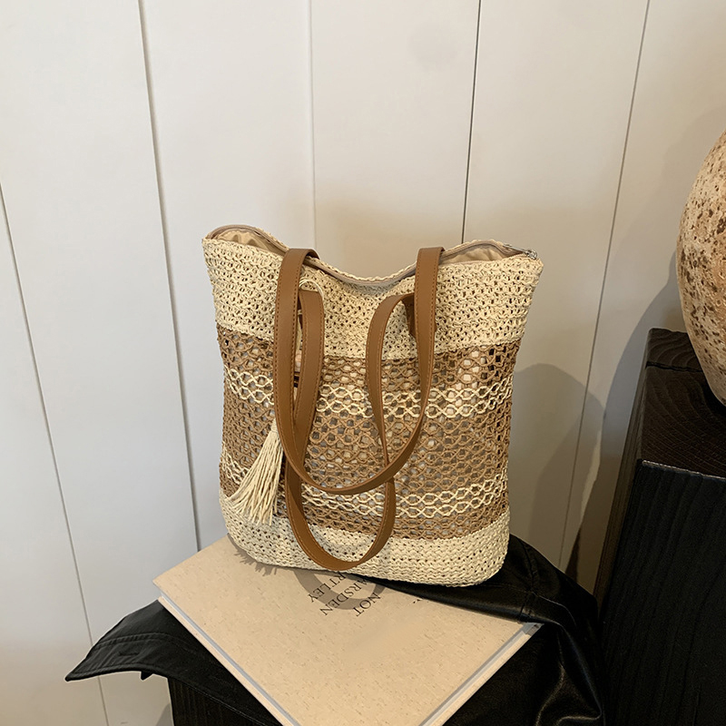 حقائب القش الصيفية للنساء عالي - مراجعة Luxury Beach Bags Ysl وسعره