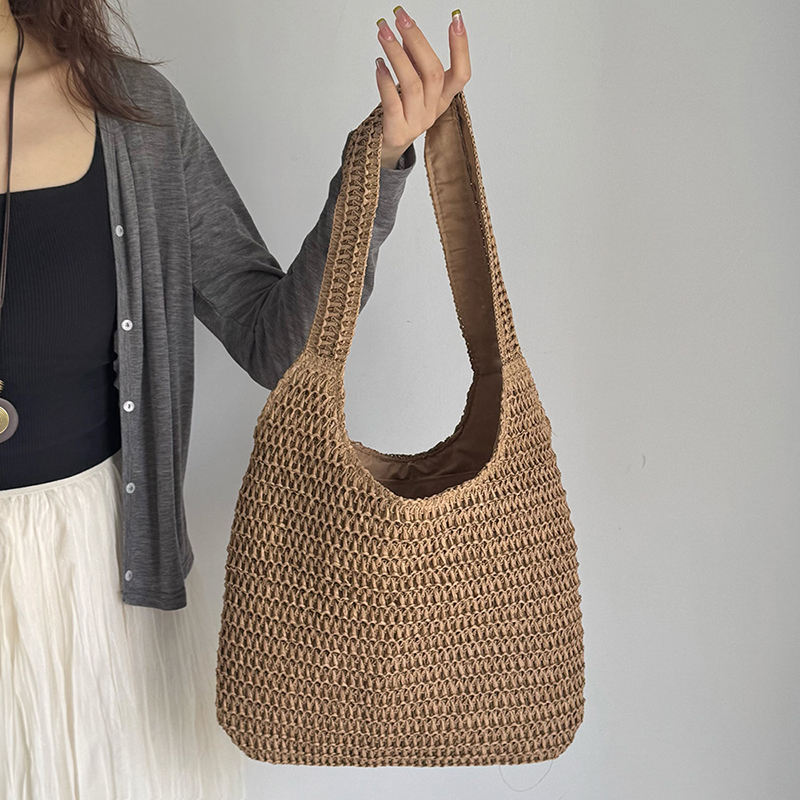 موضة الروطان حقائب كتف المرأة  - مراجعة Luxury Beach Bags Ysl وسعره