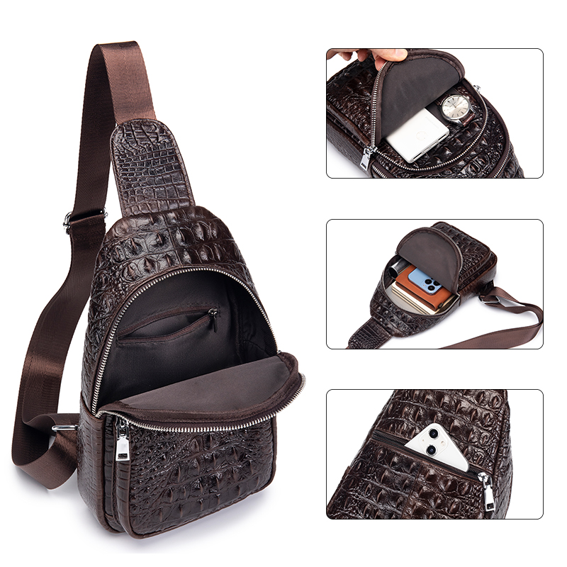 حقيبة صدر رجالية من الجلد الطب - مراجعة Luxury Bags Sling وسعره