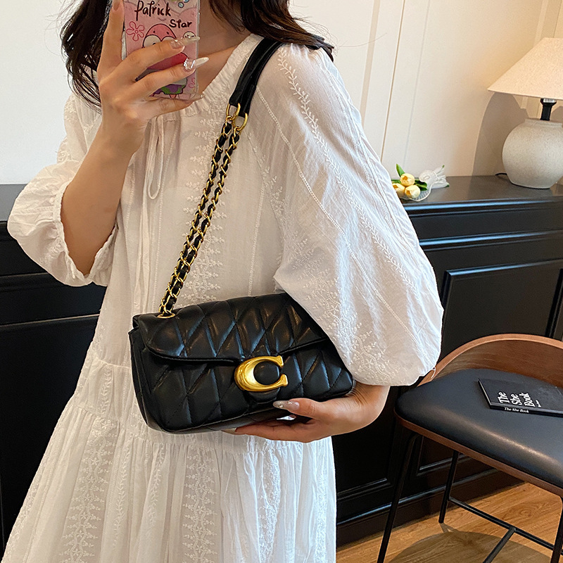 حقيبة كتف نسائية من الجلد المب - مراجعة Luxury Bags Logo وسعره
