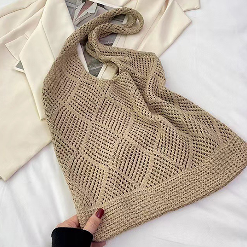 حقيبة تسوق كتف محبوكة محمولة ذ - مراجعة Luxury Beach Bags Ysl وسعره