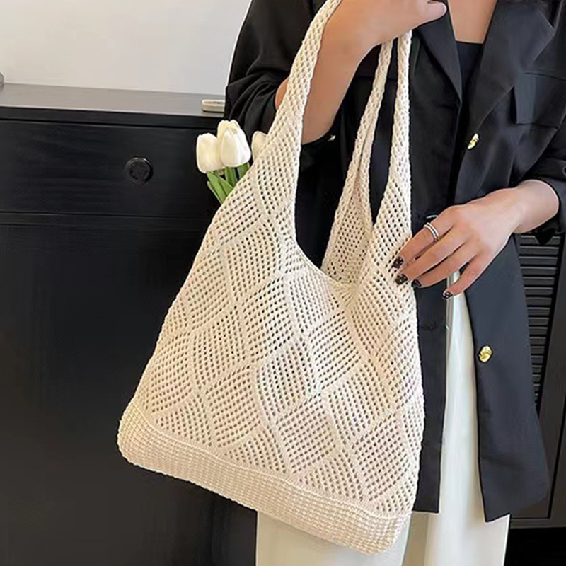 حقيبة تسوق كتف محبوكة محمولة ذ - مراجعة Luxury Beach Bags Ysl وسعره