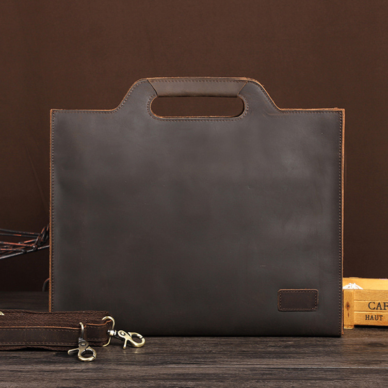 Newsbird سميكة جلد أسود حقيبة  - مراجعة Briefcase Leather Slim وسعره