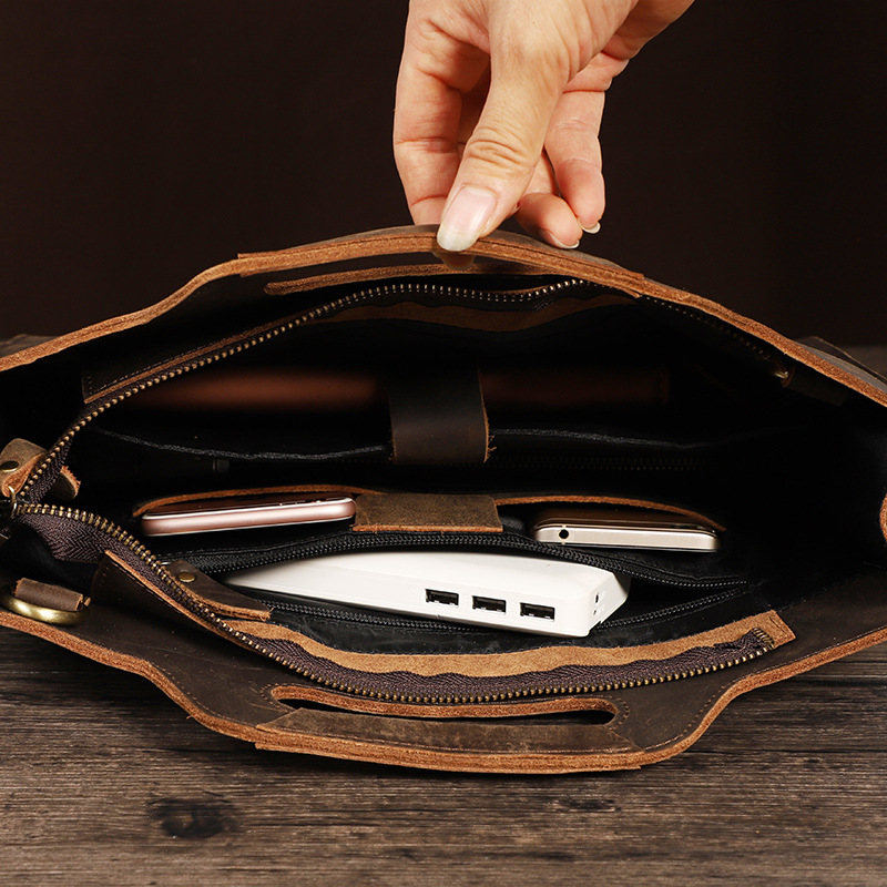 Newsbird سميكة جلد أسود حقيبة  - مراجعة Briefcase Leather Slim وسعره