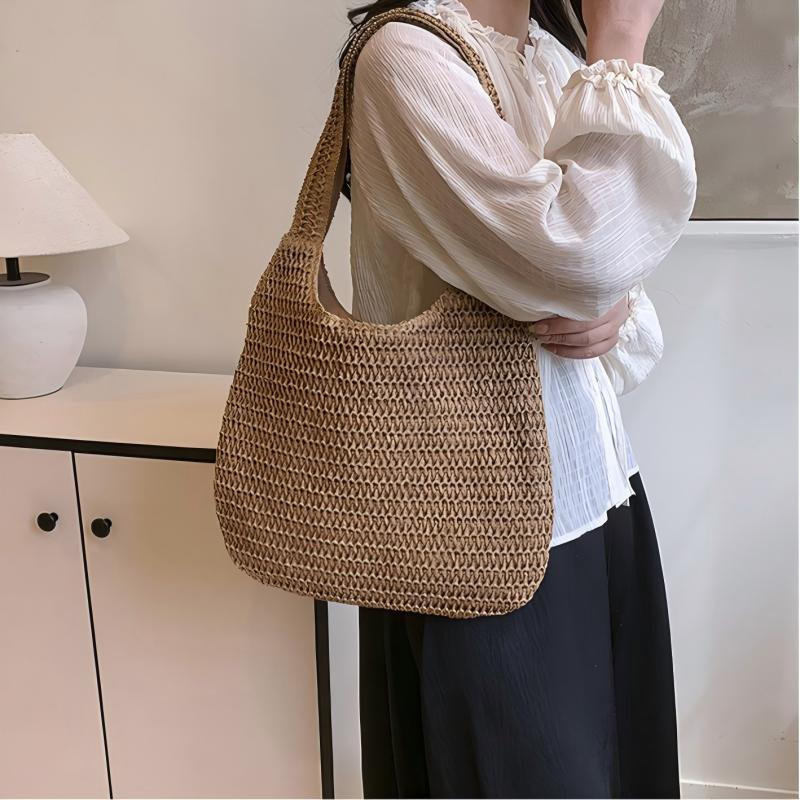 حقيبة يد نسائية منسوجة من القش - مراجعة Luxury Beach Bags Ysl وسعره
