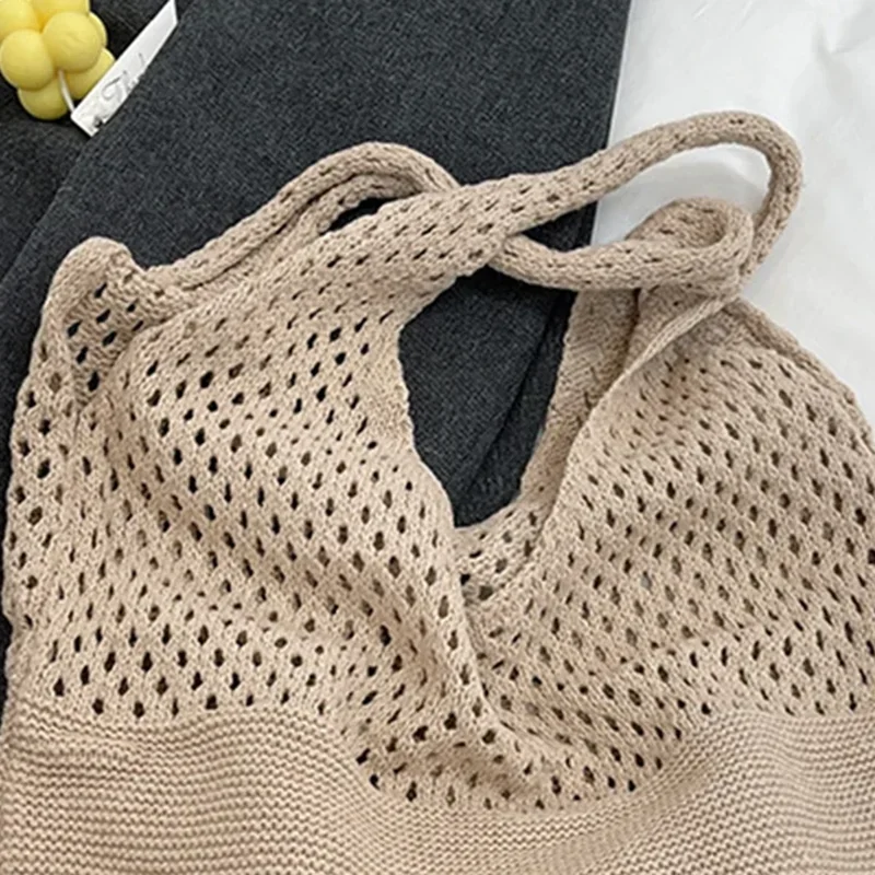 حقائب كتف نسائية محبوكة عصرية  - مراجعة Luxury Beach Bags Ysl وسعره