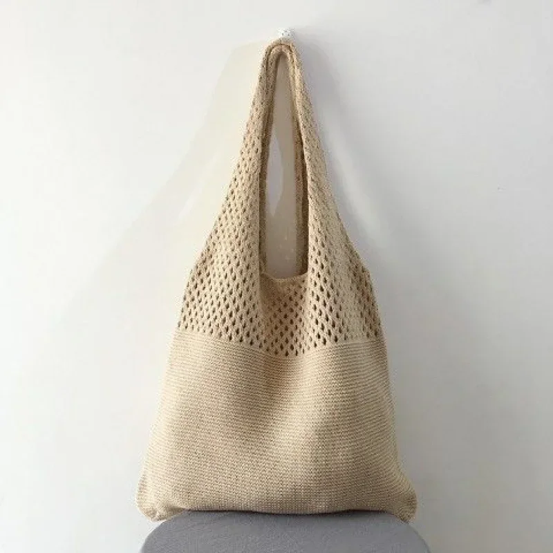حقائب كتف نسائية محبوكة عصرية  - مراجعة Luxury Beach Bags Ysl وسعره