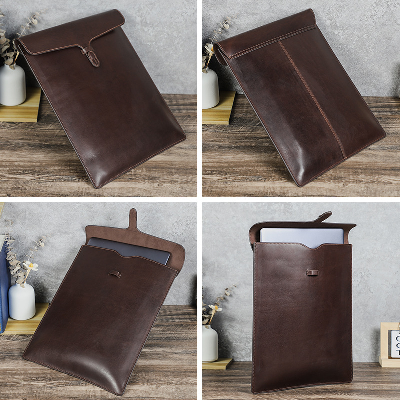 حافظة لابتوب من الجلد الطبيعي  - مراجعة Briefcase Leather Slim وسعره