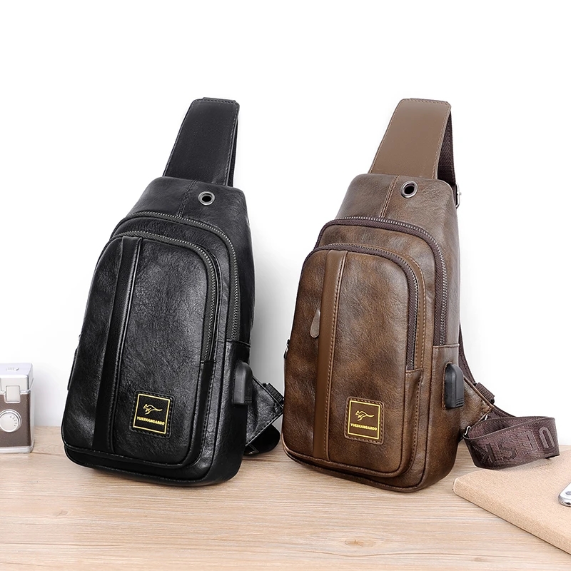 حقيبة صدر من جلد الكنغر للرجال - مراجعة Luxury Bags Sling وسعره