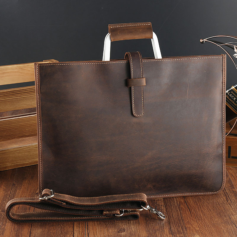 حقيبة جلدية للرجال من Top Grai - مراجعة Briefcase Leather Slim وسعره