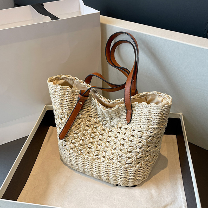 مصمم عارضة الروطان الخوص حمل ح - مراجعة Luxury Beach Bags Ysl وسعره