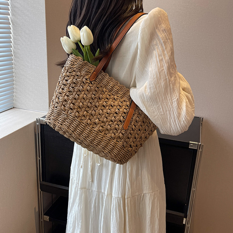 مصمم عارضة الروطان الخوص حمل ح - مراجعة Luxury Beach Bags Ysl وسعره