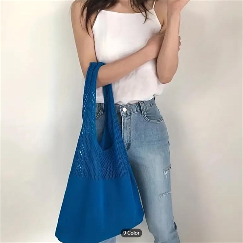 حقيبة كروشيه جمالية مجوفة للنس - مراجعة Luxury Beach Bags Ysl وسعره