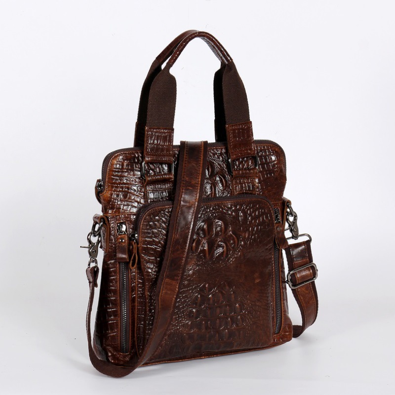 حقيبة كمبيوتر محمول عمودية رفي - مراجعة Briefcase Leather Slim وسعره