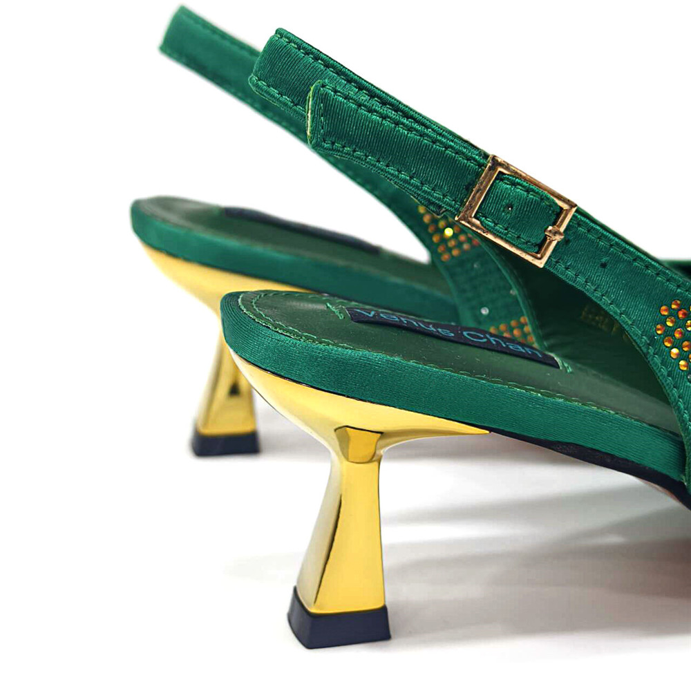 2025 تصميم إيطالي حجر الراين ف - مراجعة Luxury Bags Green وسعره