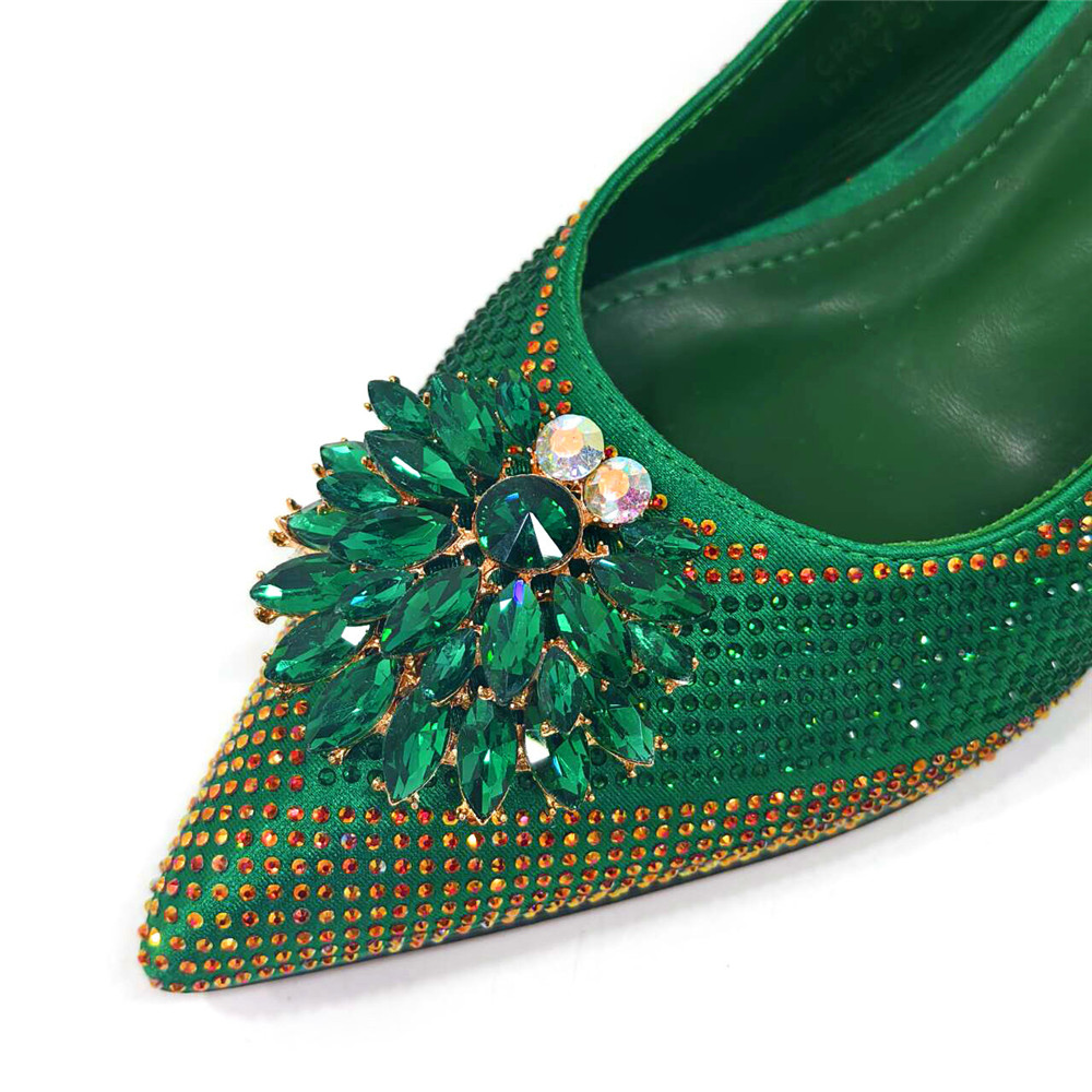 2025 تصميم إيطالي حجر الراين ف - مراجعة Luxury Bags Green وسعره